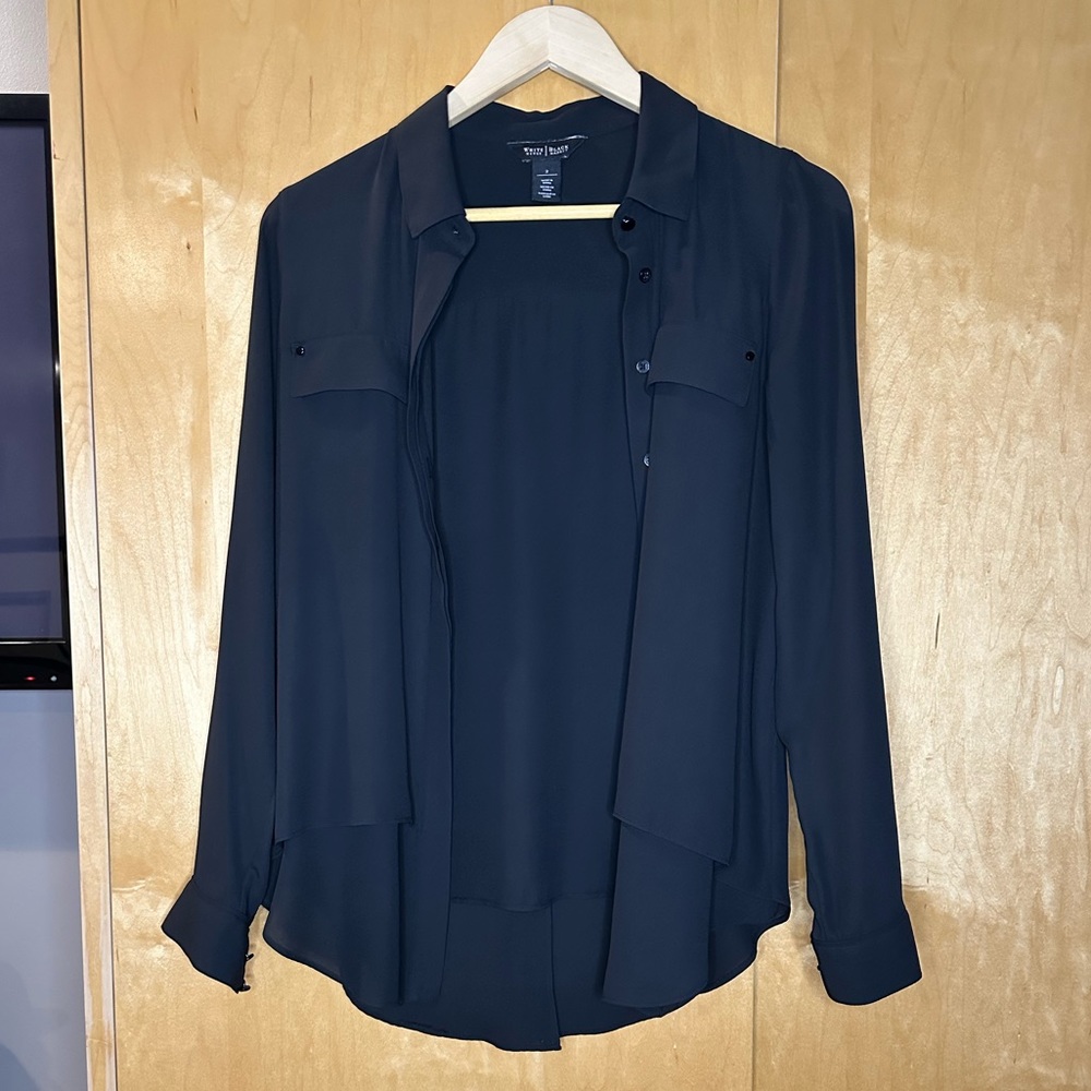 White House Black Market button up blouse